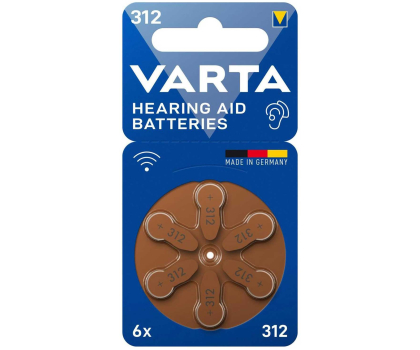 Bateria lub akumulatorek Varta Bateria do aparatu słuchowego 312 / PR41 (6 szt.)